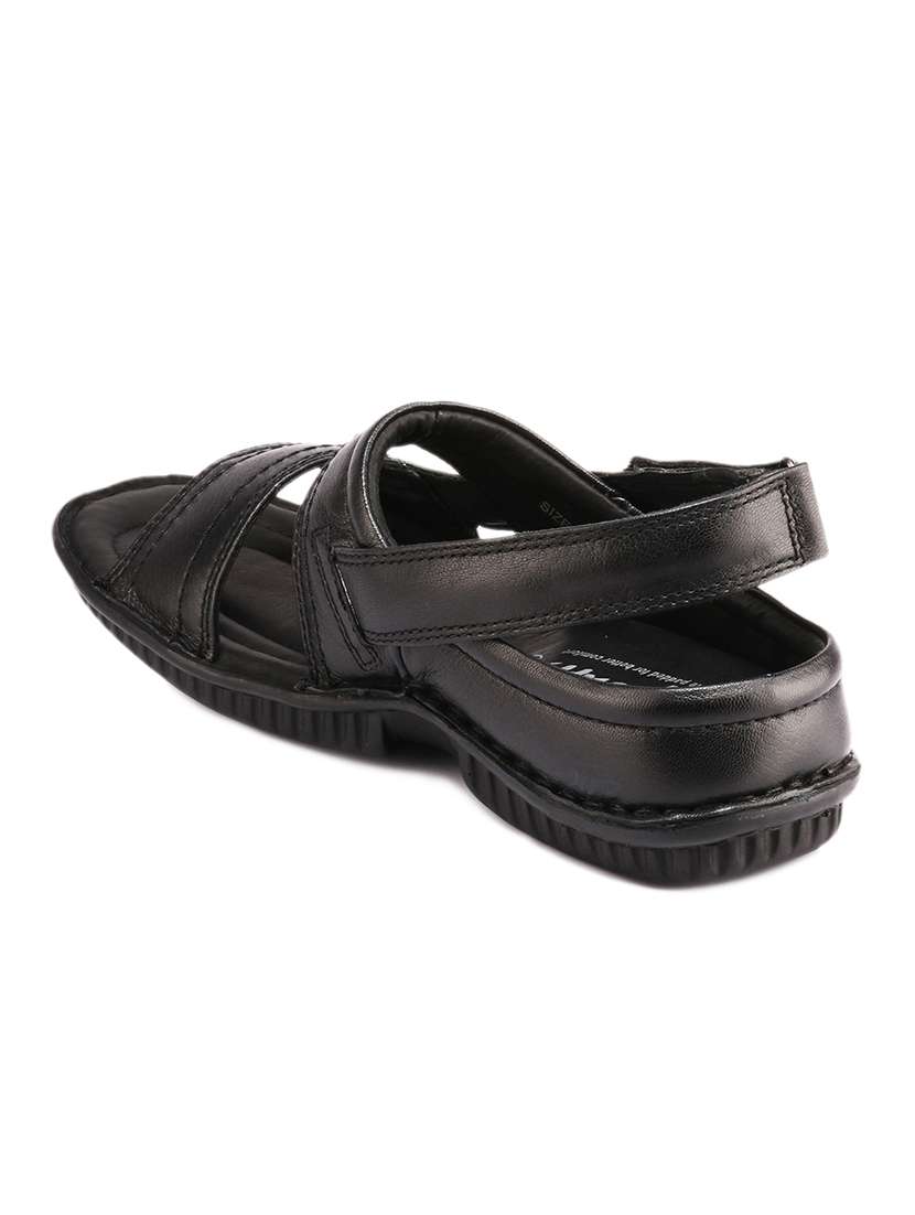 men solid back strap sandal - 21132804 -  Standard Image - 3