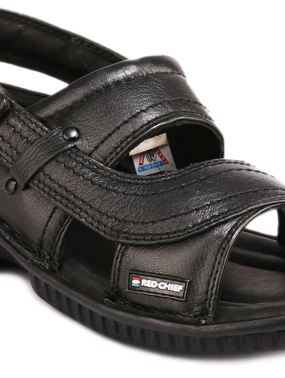 men solid back strap sandal - 21132804 -  Standard Image - 5