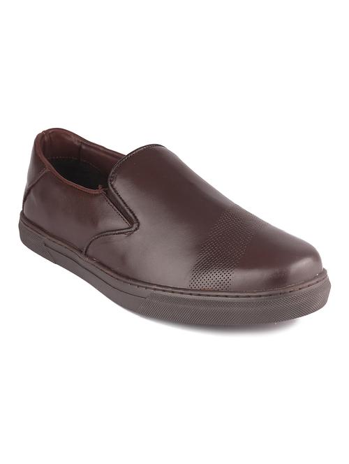 brown slip on shoes - 21132855 - Standard Image - 0