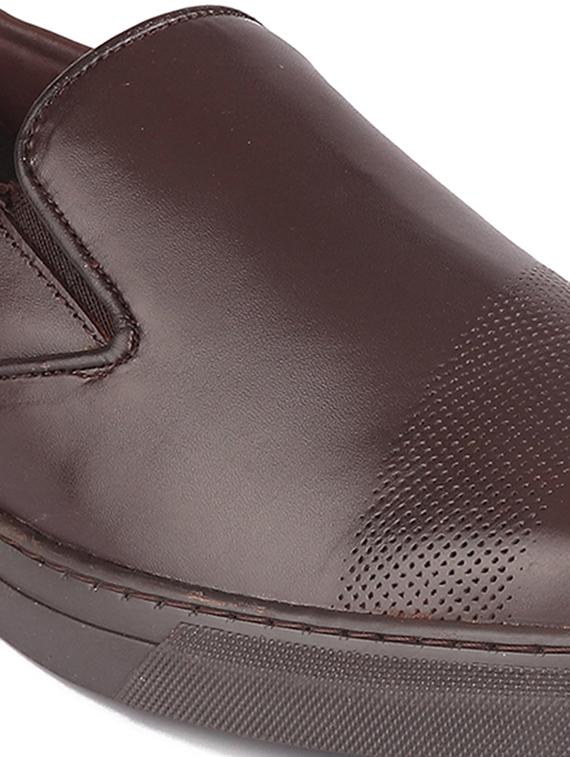 brown slip on shoes - 21132855 - Standard Image - 3