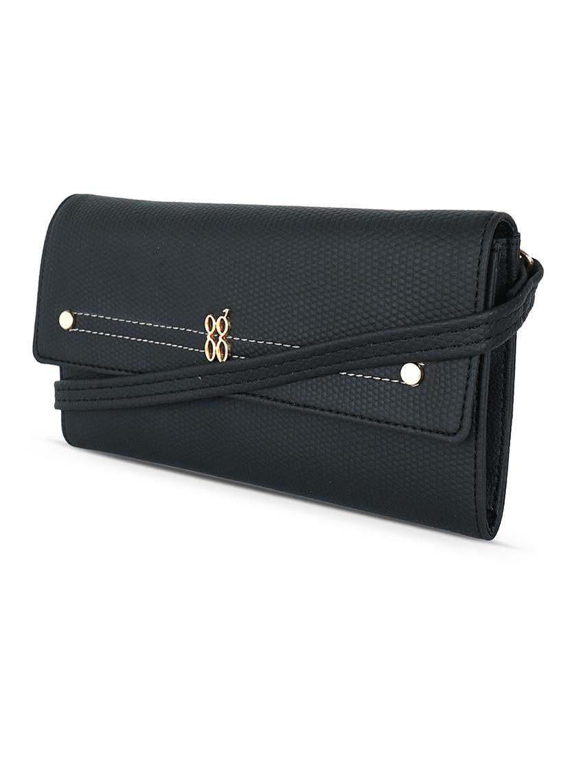 black pvc wallet - 21132873 - Standard Image - 3