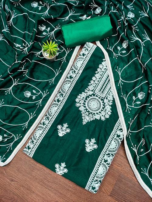 women embroidered unstitched suit set - 21134199 -  Standard Image - 0