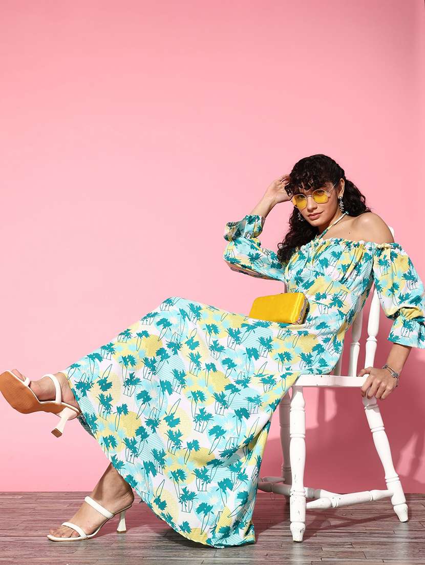 white printed a-line dress - 21134457 -  Standard Image - 3