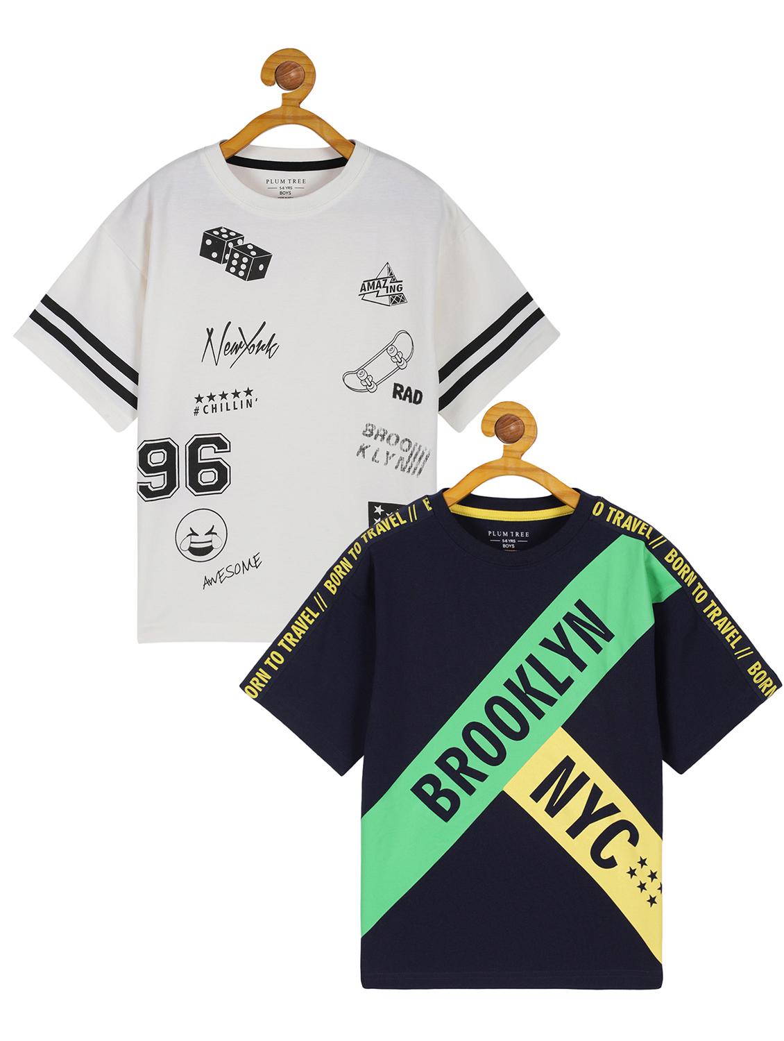 kids pack of 2 printed t-shirt - 21134932 - Zoom Image - 0