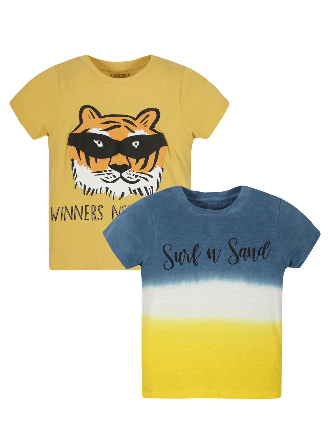 kids pack of 2 printed t-shirt - 21134934 - Zoom Image - 0