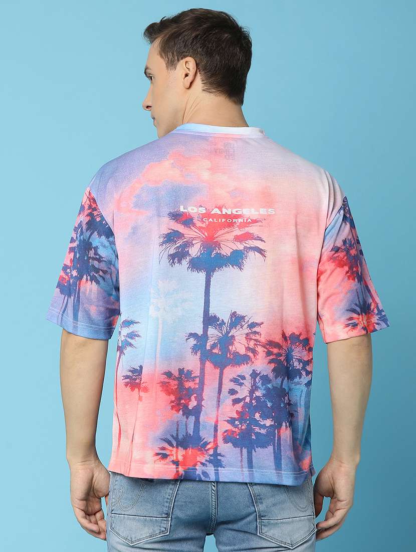 men round neck printed t-shirt - 21134980 - Standard Image - 3