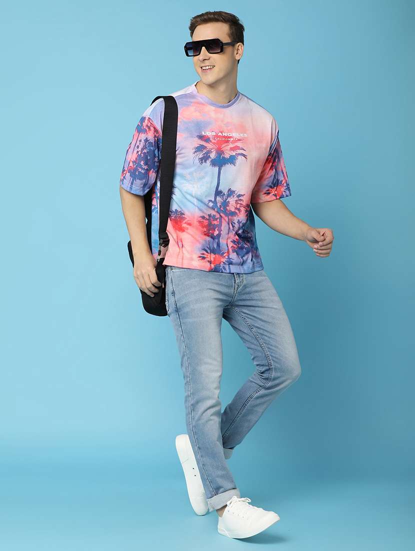 men round neck printed t-shirt - 21134980 - Standard Image - 5