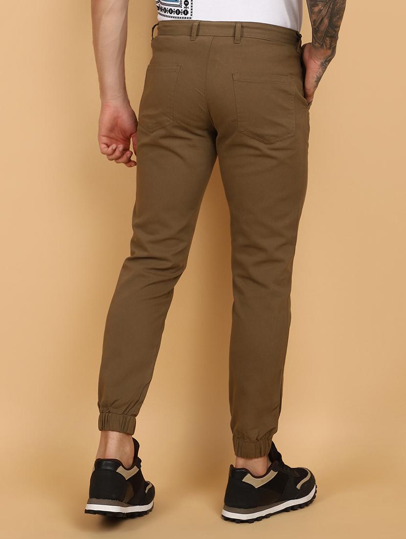 men solid mid rise jogger - 21135042 - Standard Image - 3