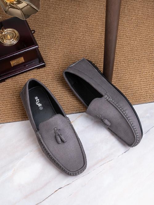 men slip on tassle detailing loafers - 21135318 -  Standard Image - 0