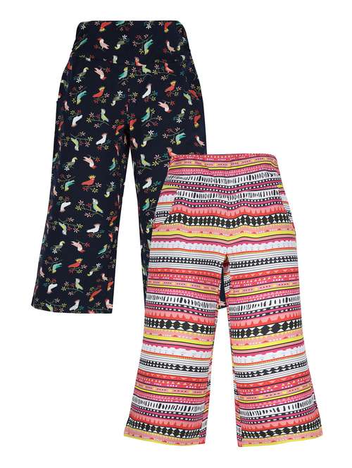 pack of 2 printed cotton palazzo - 21135932 -  Standard Image - 0