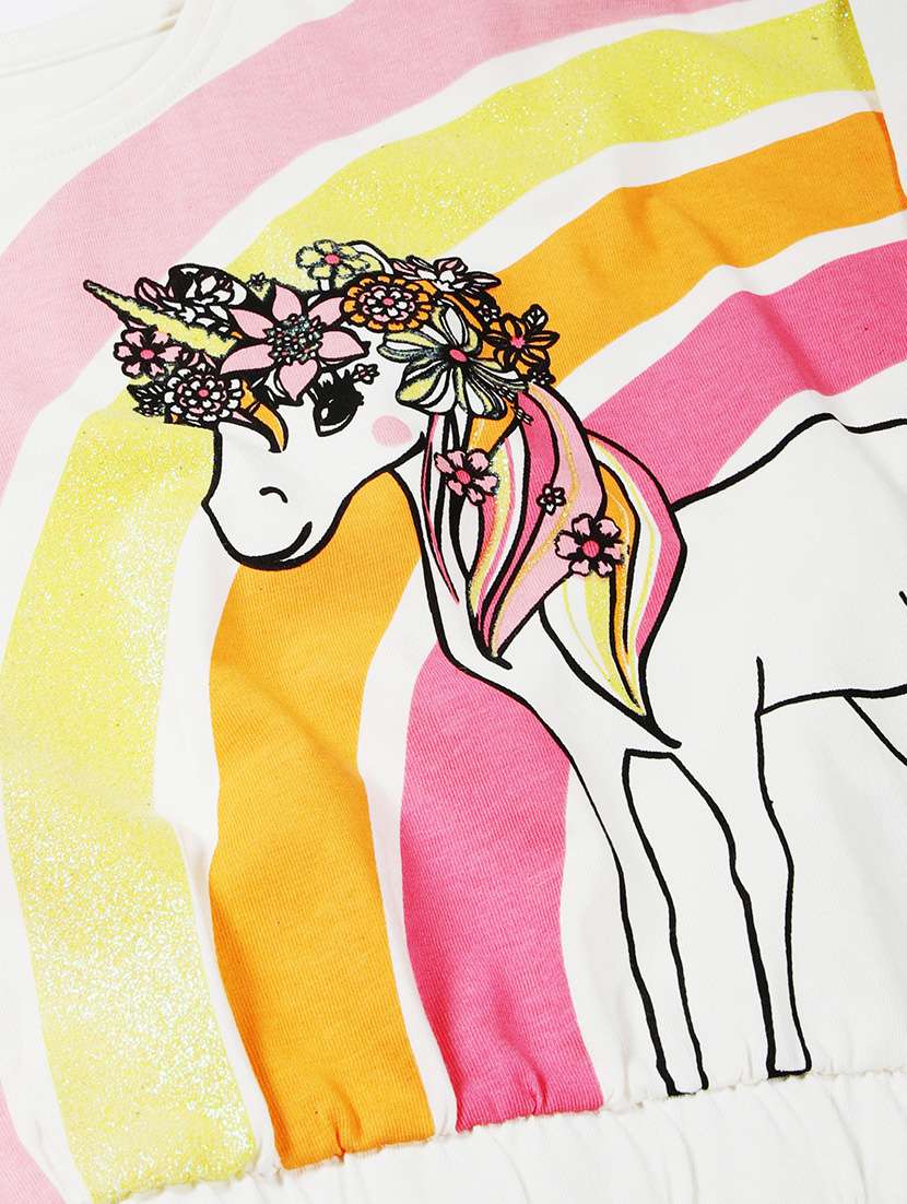 white printed top & trouser set - 21135936 -  Standard Image - 3