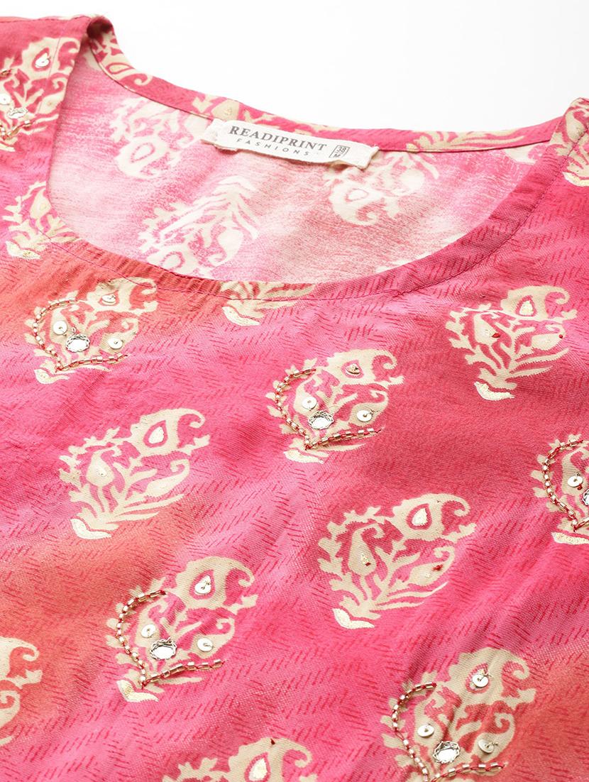 women pink kurta pant set with dupatta - 21135981 - Standard Image - 5