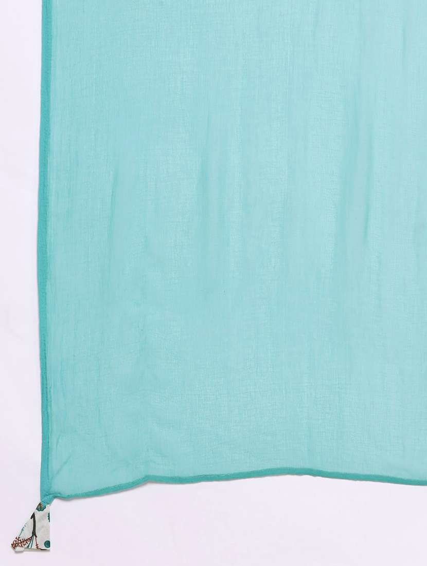 women three quarter sleeve kurta pant with dupatta set - 21136010 -  Standard Image - 5