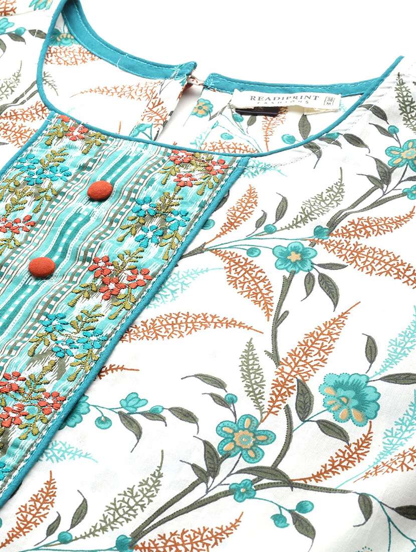 women three quarter sleeve kurta pant with dupatta set - 21136010 -  Standard Image - 8