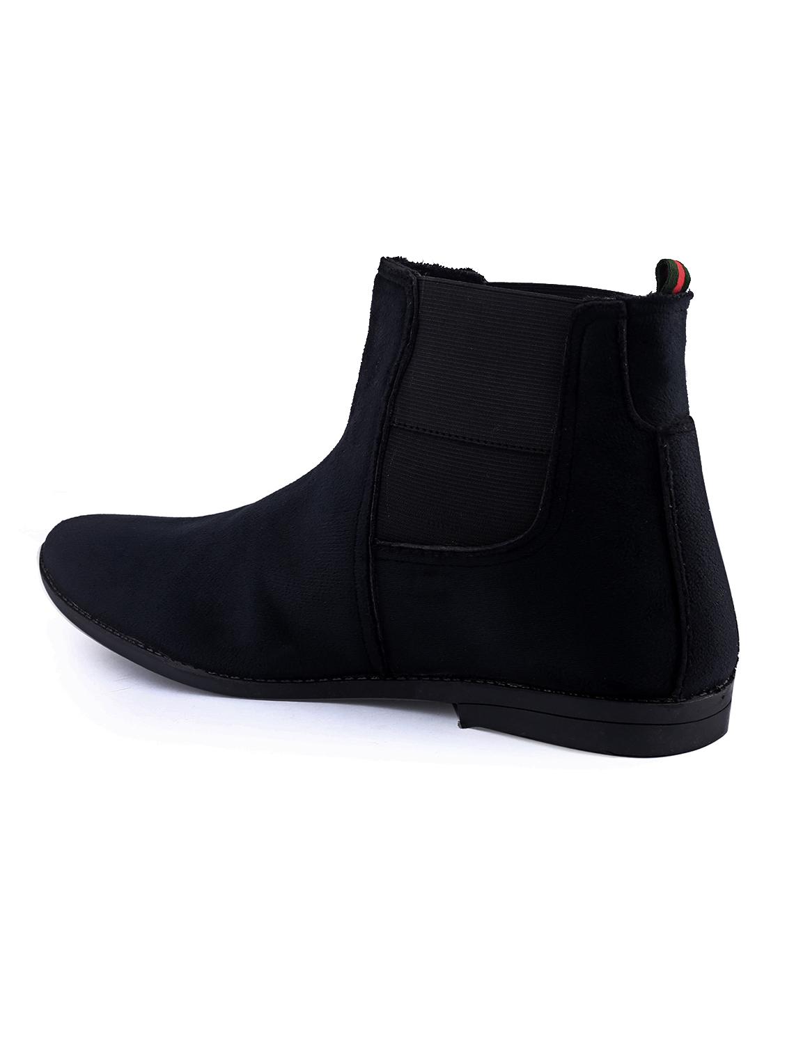 black solid high ankle boot - 21136054 - Standard Image - 3