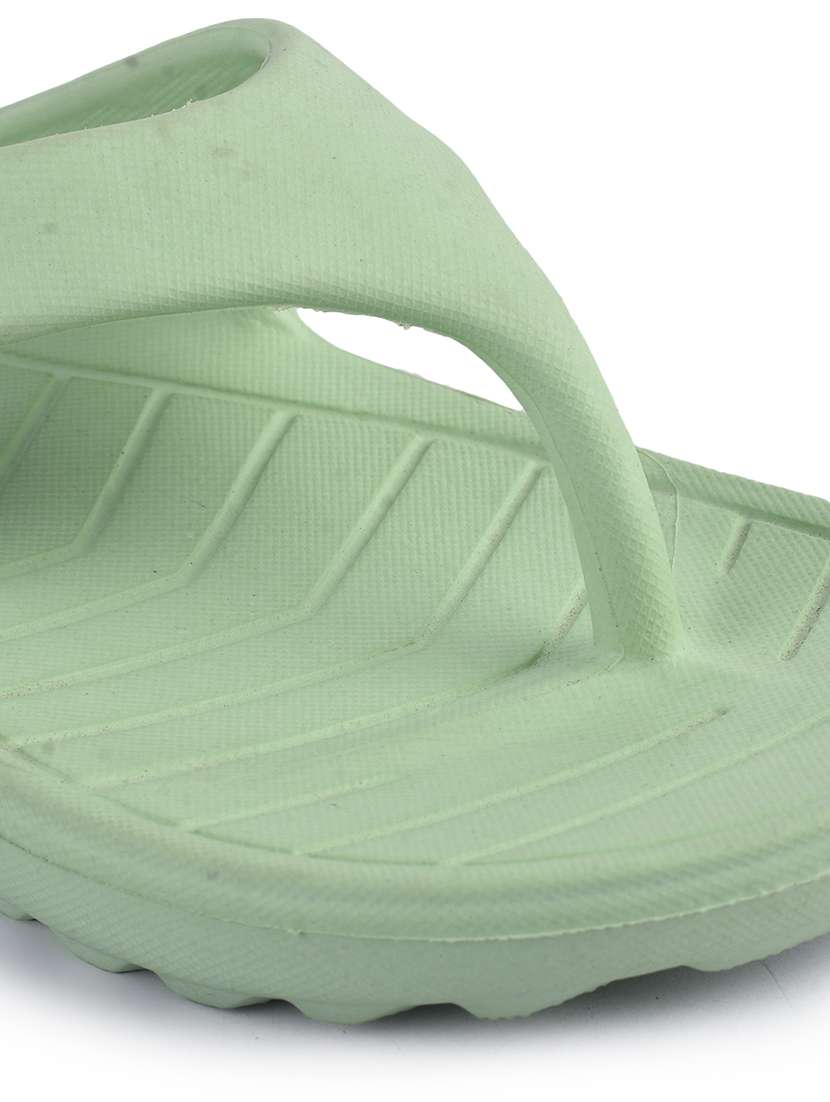 solid green flip flop slippers - 21136642 -  Standard Image - 5