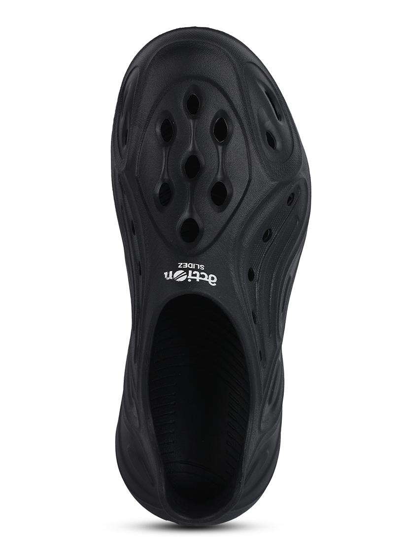 solid black slip on clogs - 21136659 - Standard Image - 3