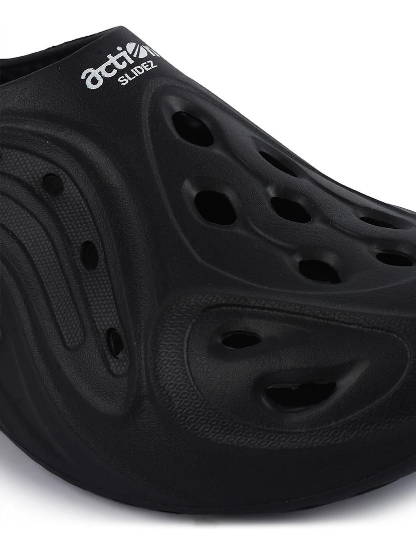 solid black slip on clogs - 21136659 - Standard Image - 5