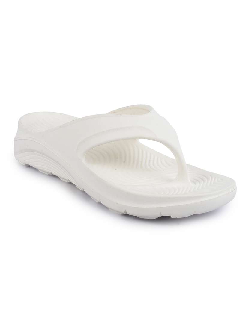 white eva slip on slippers
