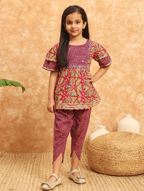 girls printed suit set - 21138280 -  Standard Image - 0