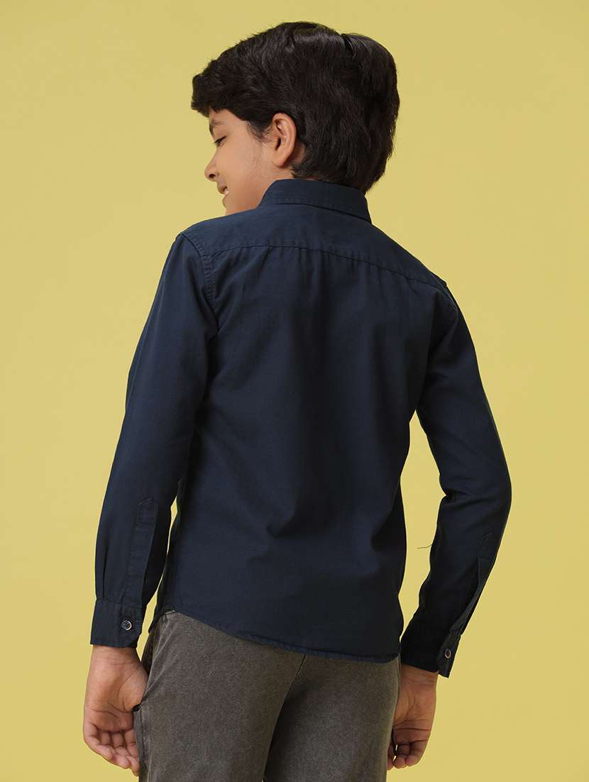 boys long sleeve collared shirt - 21139444 -  Standard Image - 3
