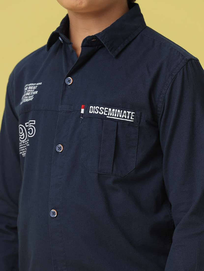 boys long sleeve collared shirt - 21139444 -  Standard Image - 5