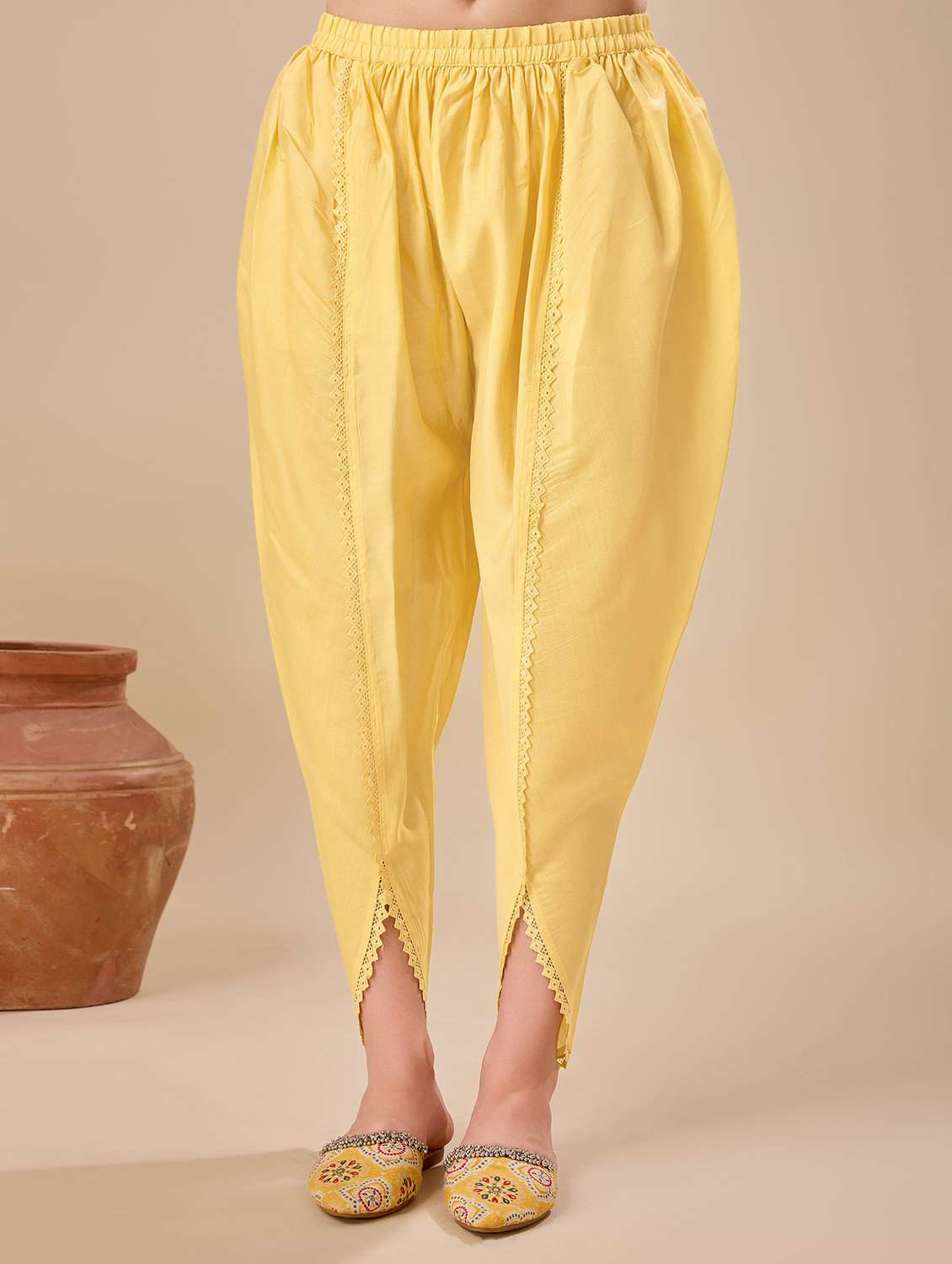 women three quarter sleeve dhoti kurta with dupatta set - 21139867 -  Standard Image - 3