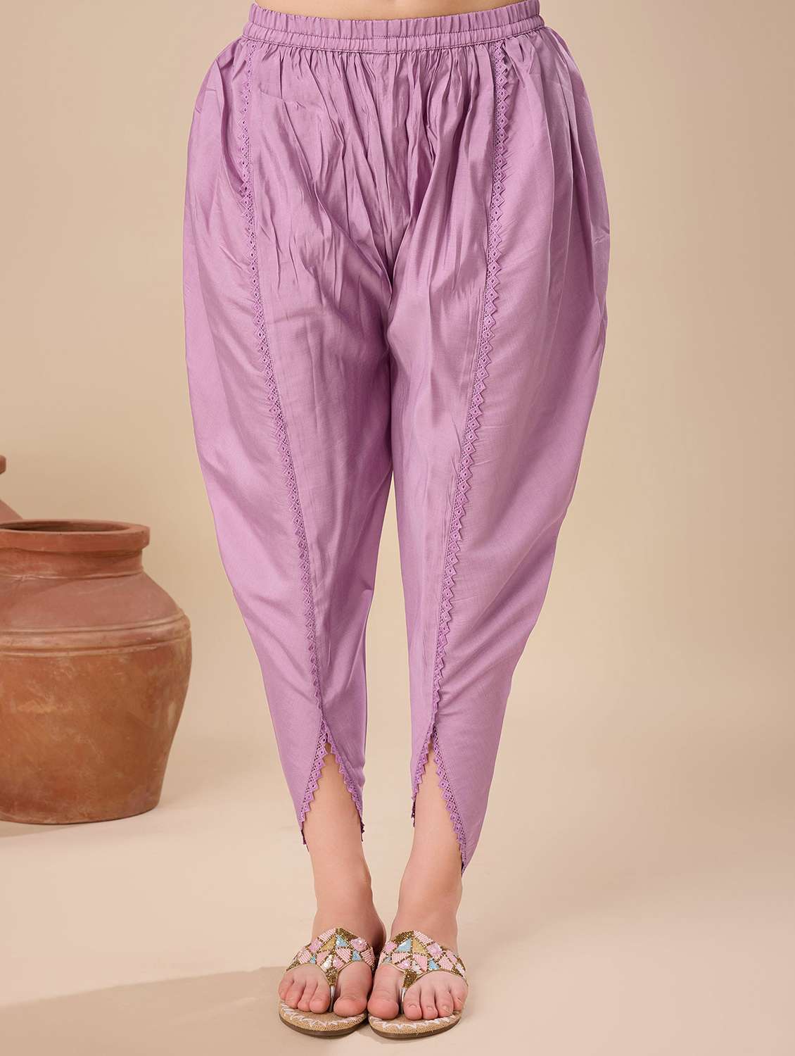 women three quarter sleeve dhoti kurta with dupatta set - 21139868 -  Standard Image - 3