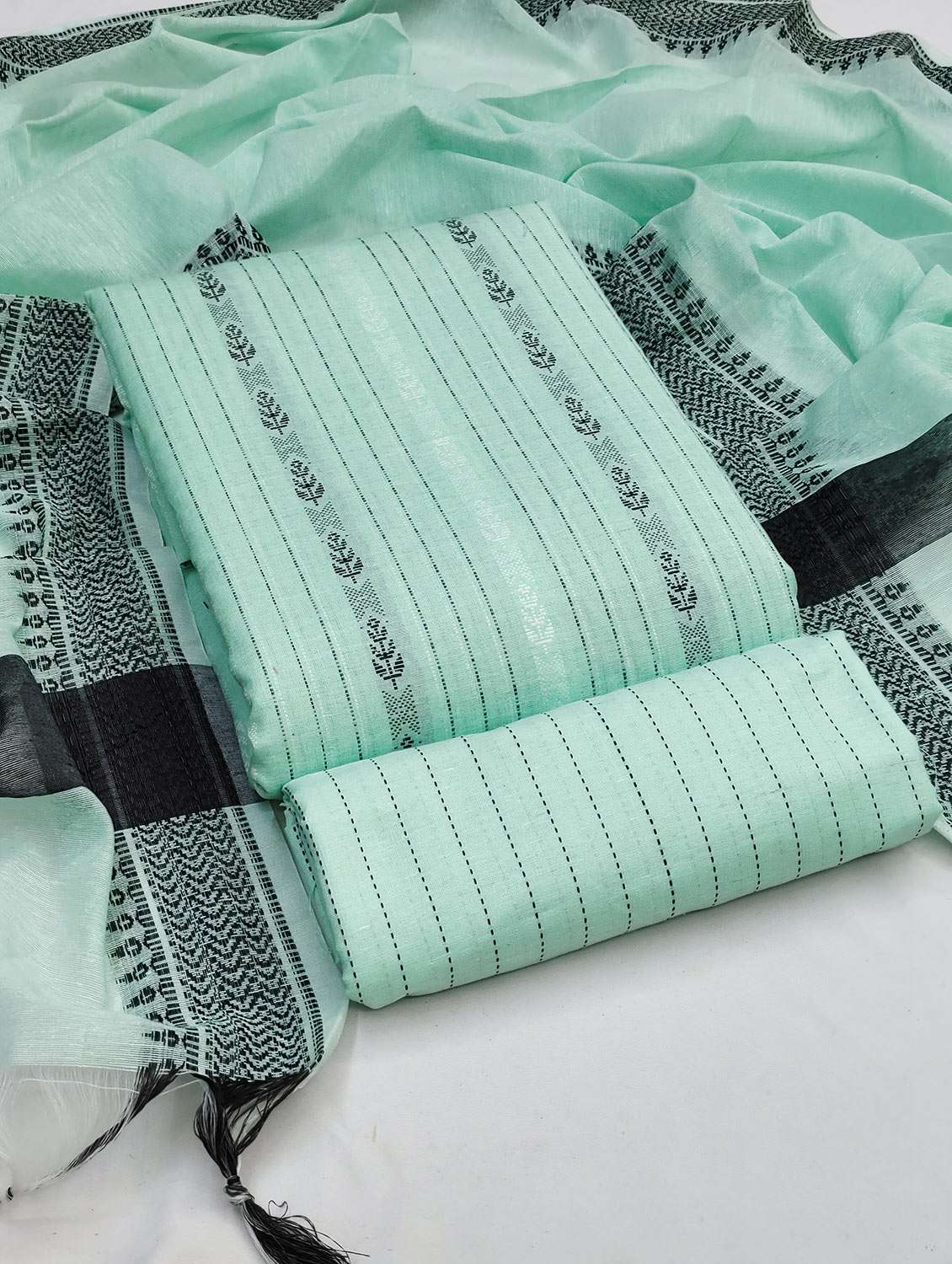 wome neon self design unstitched suit