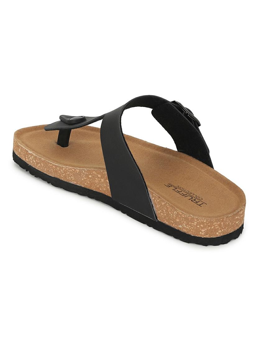 women black slides flip flop - 21140072 - Standard Image - 3