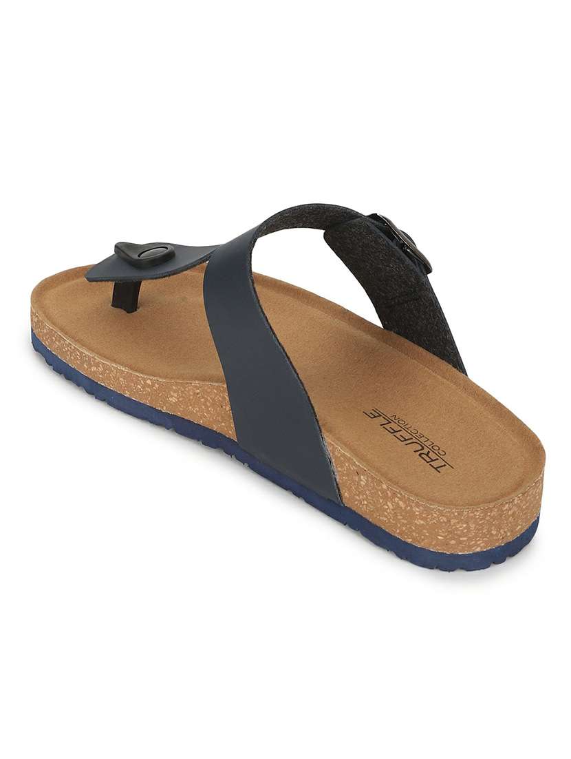 navy blue slides flip flops - 21140075 -  Standard Image - 3