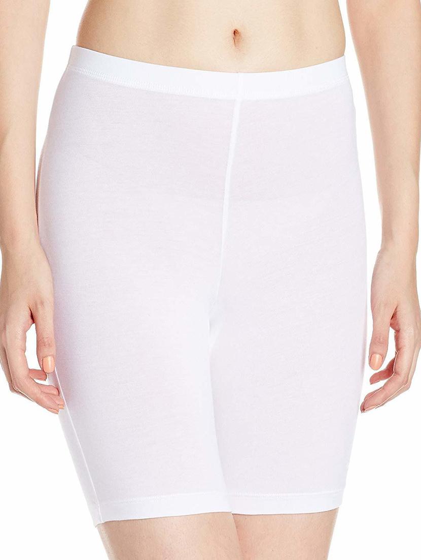 women white solids cycling shorts - 21140212 - Zoom Image - 0