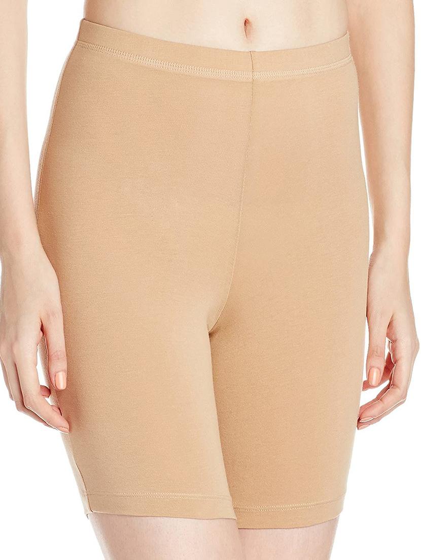 women beige solids cycling shorts - 21140213 - Zoom Image - 0
