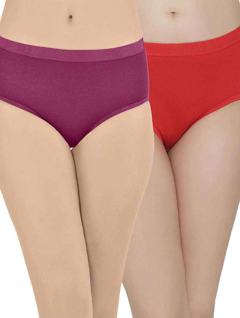 pack of 2 solid hipster panties