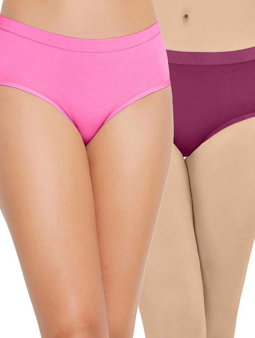pack of 2 solid hipster panties