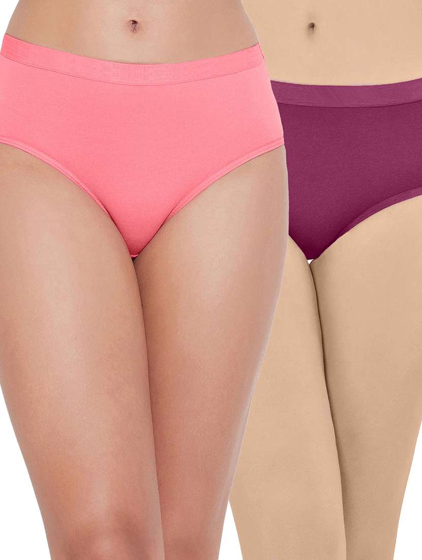 pack of 2 solid hipster panties