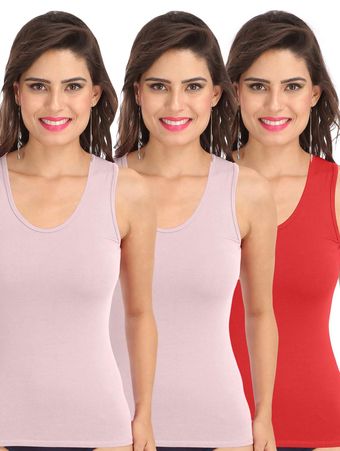 pack of 3 solid camisoles