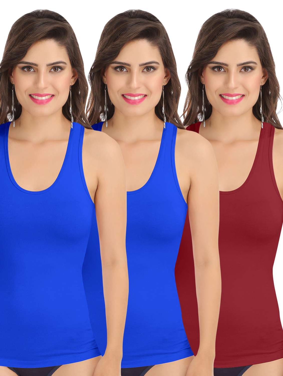 pack of 3 solid camisoles