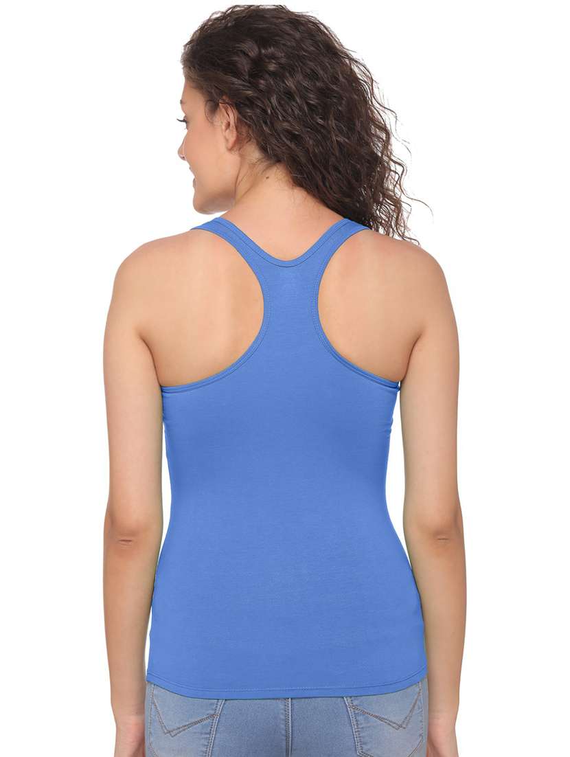 blue cotton blend camisole - 21140642 -  Standard Image - 3