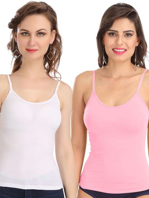 pack of 2 solid camisoles - 21140766 -  Standard Image - 0