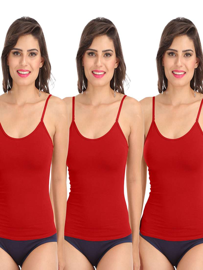 pack of 3 solid camisoles