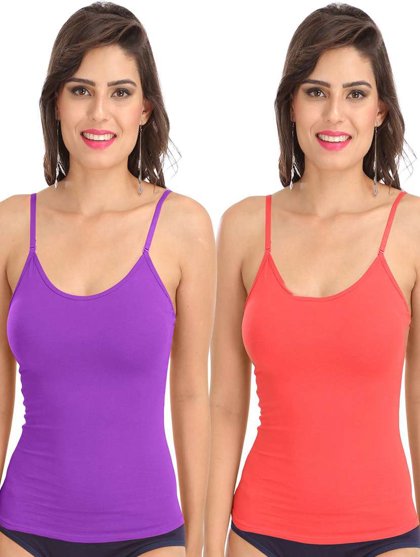 pack of 2 solid camisoles
