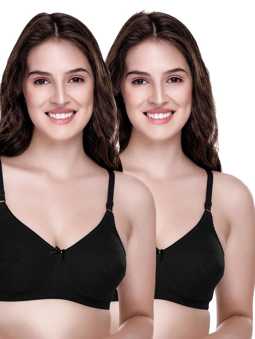 women solid set of 2 minimizer bra