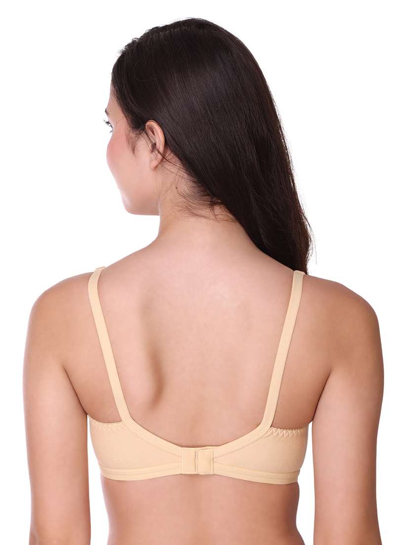 beige cotton blend regular bra - 21141001 -  Standard Image - 3