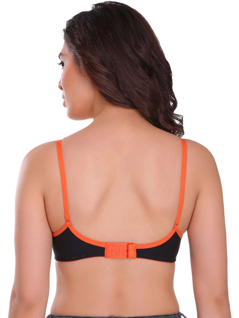 solid cotton blend regular bra - 21141072 -  Standard Image - 3