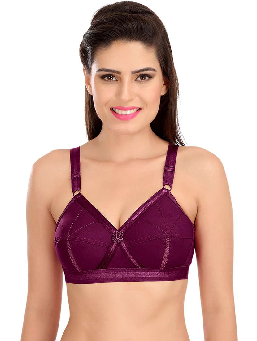 women set of 2 solid regular bra - 21141091 -  Standard Image - 3