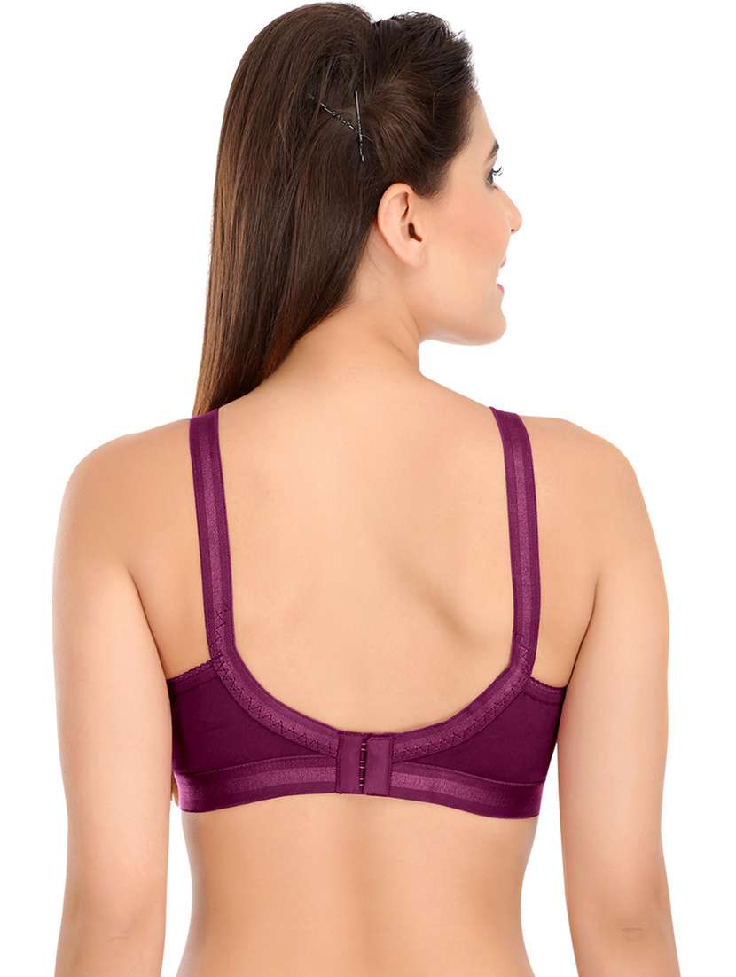 solid cotton minimizer bra - 21141101 -  Standard Image - 3