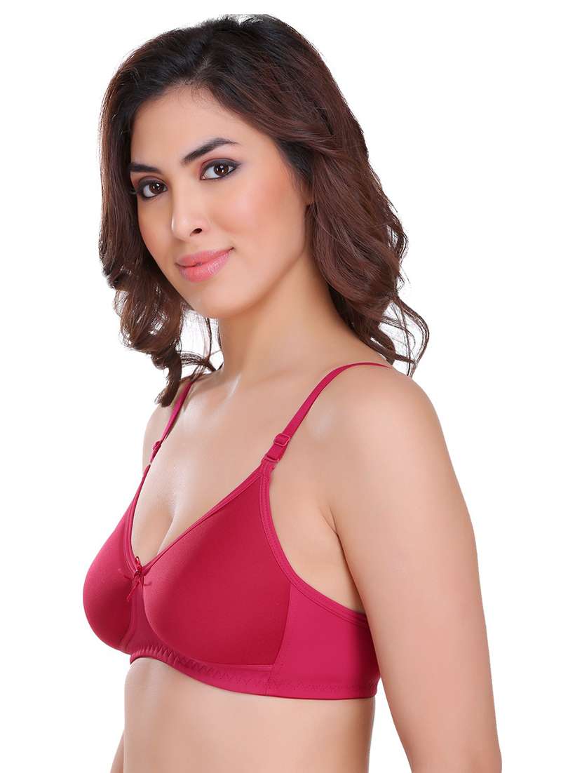 women set of 2 solid regular bra - 21141385 -  Standard Image - 3