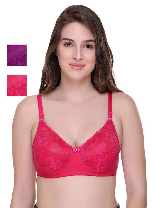 women self design bra combo - 21141470 -  Standard Image - 0