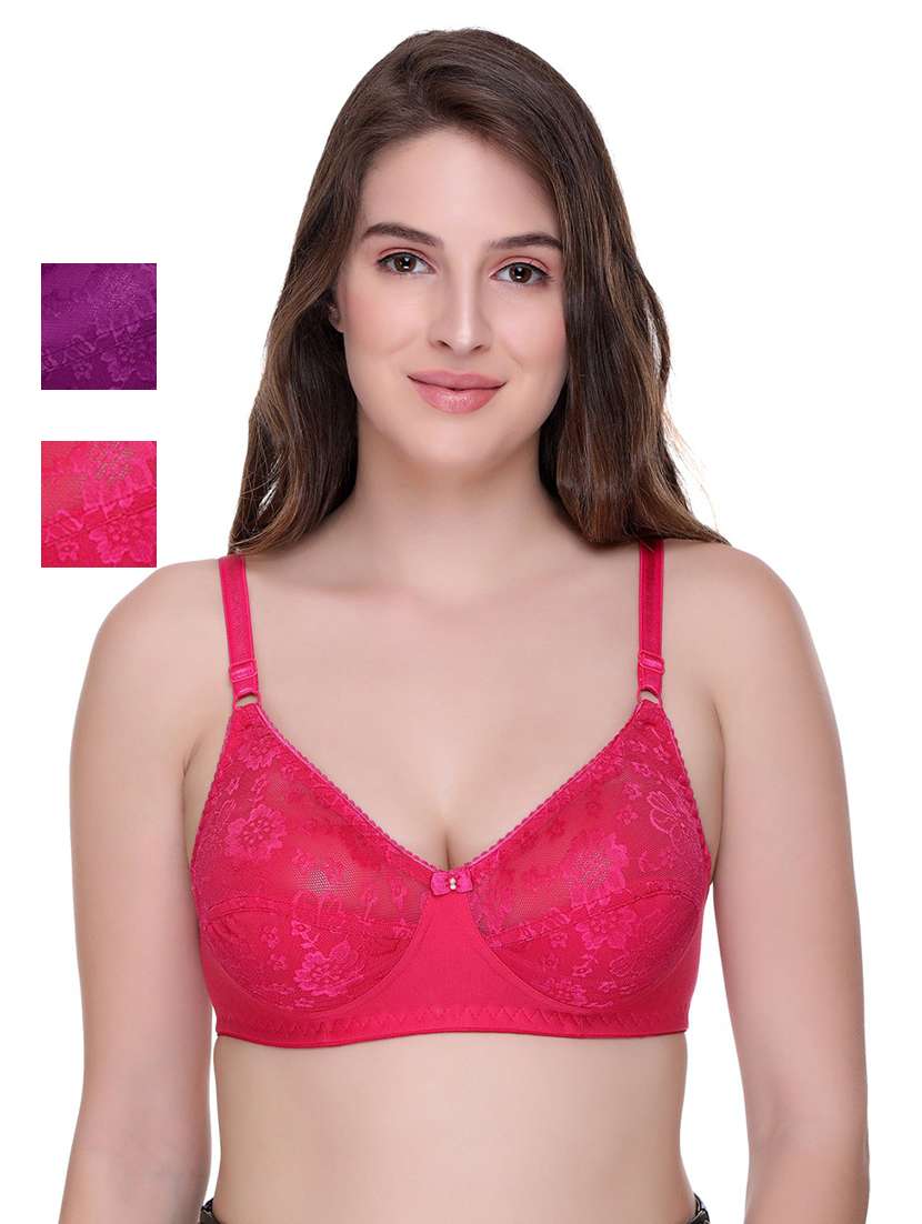 women self design bra combo - 21141470 -  Zoom Image - 0